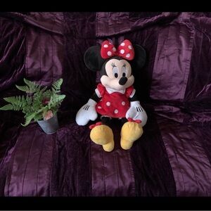 Minnie Mouse Plush Toy with Red Polka Dot Dress